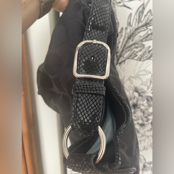 Coach Black Sateen Peyton Hobo Bag - Picture 4 of 7